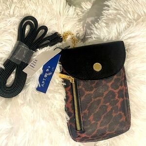 Apt 9 leopard cross body bag